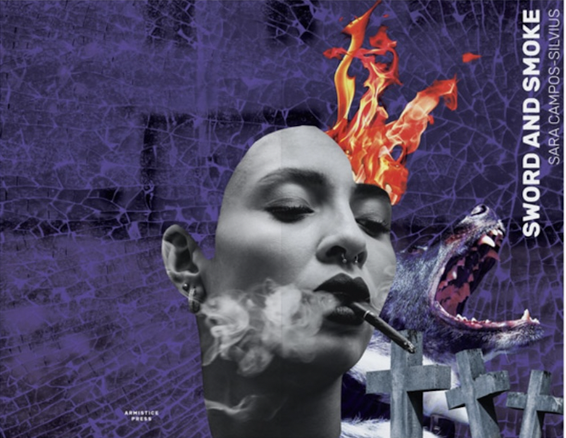 sword and smoke poetry chapbook cover Sara Campos-Silvius glass bookshop armistice press 